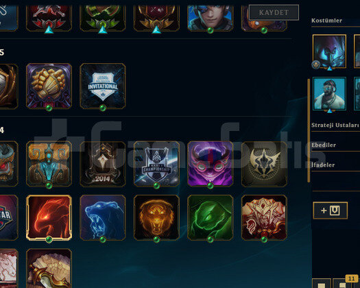 TR2014 BRONZ4 HANDMADE 2EBEDİ 20SKIN 59HERO FIRSAT