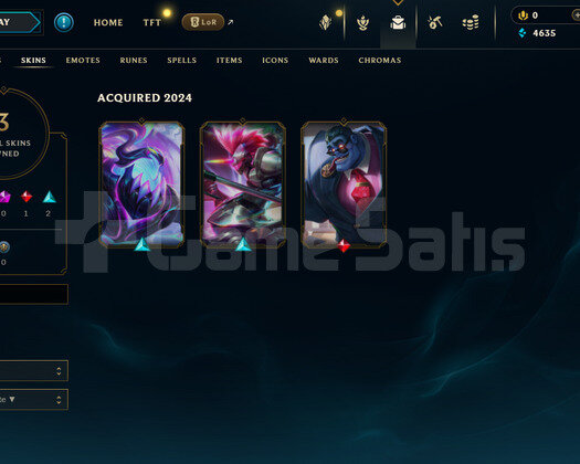 TR Unranked | 3 Kostüm - 24 Hero |LoL Hesap