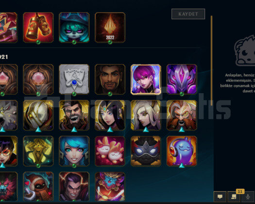 EUW2021KURULUM HANDMADE DEMİR2 19SKIN 54HERO 12K.Ö