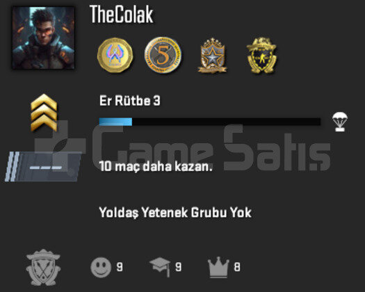TR 4 MADALYA + 2000 TL OYUN  + 100 TL ENVANTER
