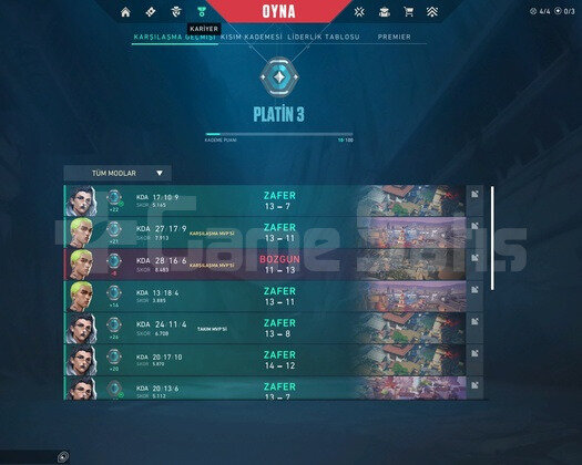 Plat 3 Nick değiştirme Var