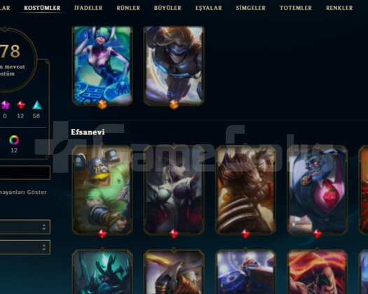 TR 2015 KAYIT 178 SKIN 142 HERO HANDMADE GOLD ACC