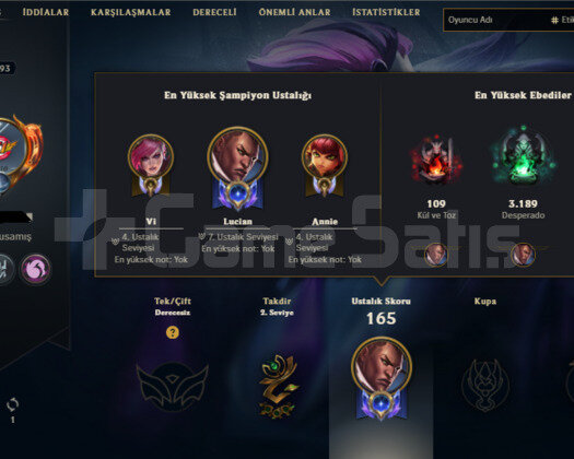 TR 2018 KURULUM 65 SKIN 108 HERO HANDMADE UNRANKED