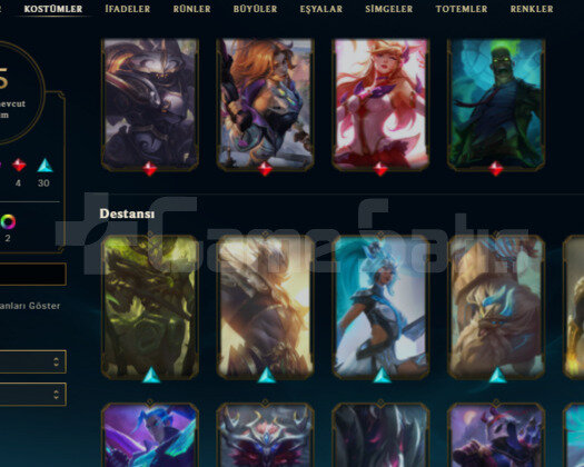 TR 2018 KURULUM 65 SKIN 108 HERO HANDMADE UNRANKED