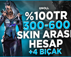 100TR SUNUCU 300-500 SKİN +4 BIÇAKLI DOLU