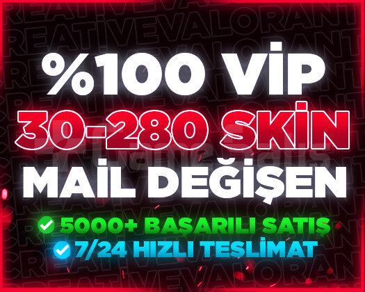 MAİL DEĞİŞEN | 30-280 SKİN GARANTİLİ RANDOM HESAP