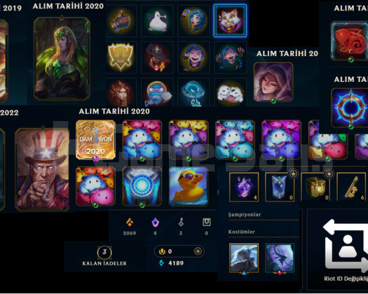 2019 KURULUM UNRANKED HANDMADE LOL HESABI