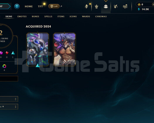 TR Unranked | 2 Kostüm - 14K Mö | LoL Hesap