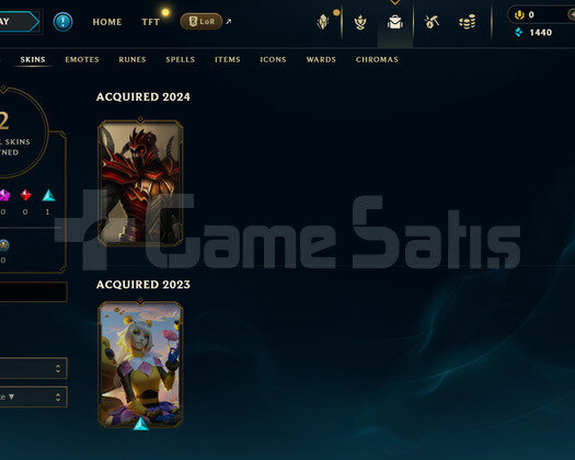 TR Unranked | 2 Kostüm - 35 Hero | LoL Hesap