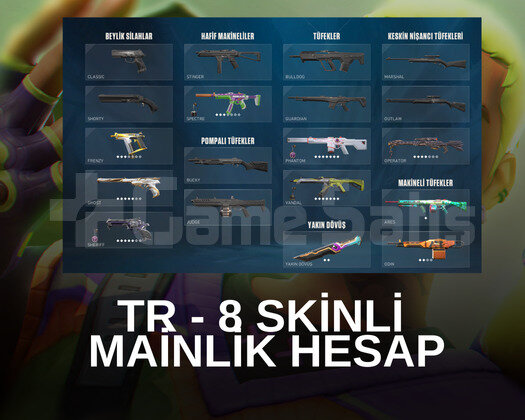 8 SKİNLİ - TR - MAİNLİK HESAP