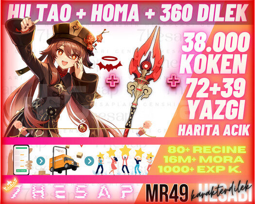 EU|MR49 Hu Tao+Homa 360Dilek-38000Köken72+39Yazgı