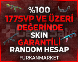 UVİP++ 1775VP VE ÜZERİ SKİN GARANTİLİ RANDOM HESAP