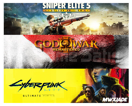 Cyberpunk 2077 + God of War 3 R. + Sniper Elite 5