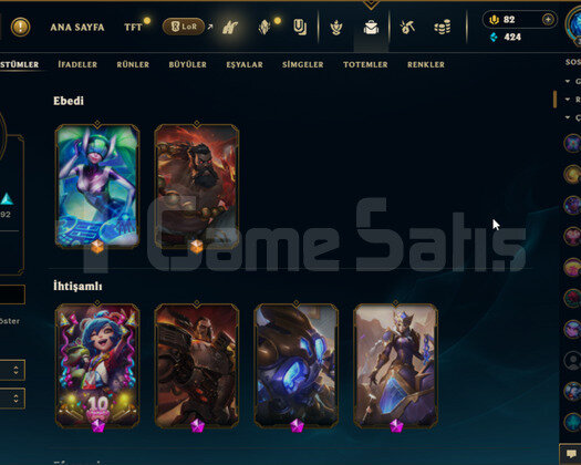 EUW - 306LVL - 207SKIN - FULL HERO-  MAİL DEĞİŞEN