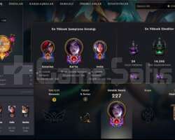 138LVL 220K KAISA 33 SKINLI LOL HESABI