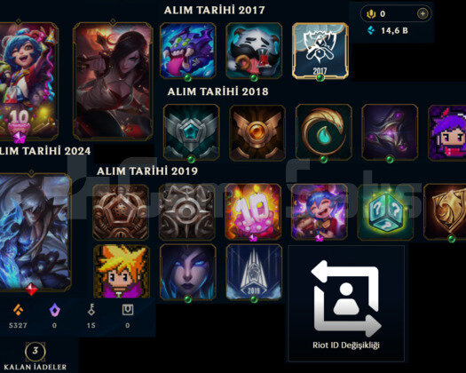 2017 KURULUM 80 LVL HANDMADE LOL HESABI