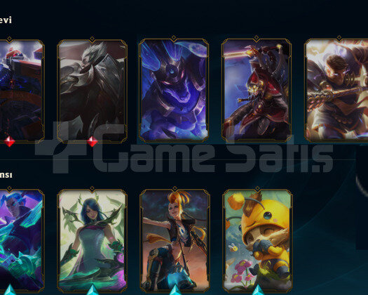 EUW2021 HANDMADE DEMİR2 10SKIN 41HERO 650RP FIRSAT