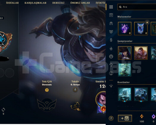TR 2017 KAYIT 15 SKIN 37 HERO NADIR SIMGELI HESAP