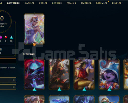 TR 20 SKIN 81 HERO HANDMADE UNRANKED 500RPLİ HESAP