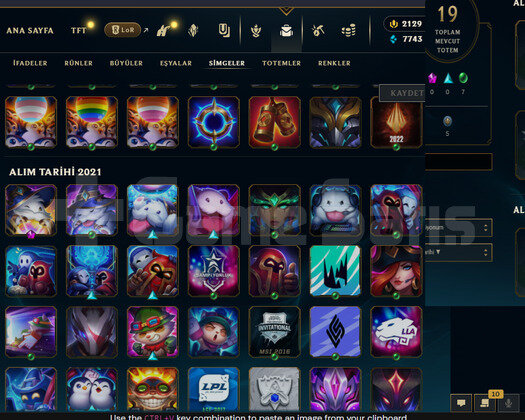 EUW2100RP 51SKIN 83HERO BOL GANIMET FIRSAT HESABI