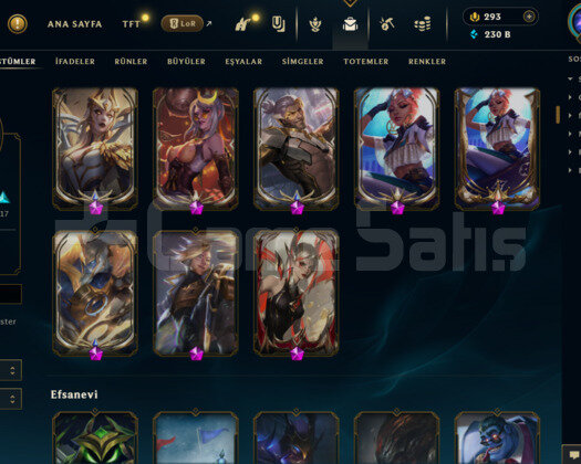 EUW- 644 LEVEL - 239 SKİN - 168 HERO MAİL DEĞİŞEN