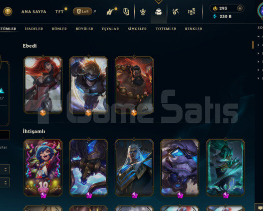 EUW- 644 LEVEL - 239 SKİN - 168 HERO MAİL DEĞİŞEN