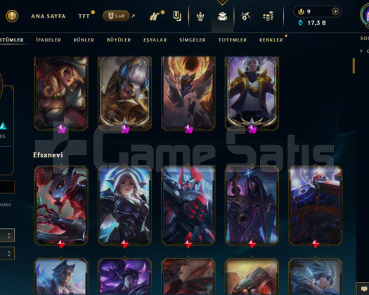 EUW- 596 LEVEL - 171 SKİN - 167 HERO MAİL DEĞİŞEN