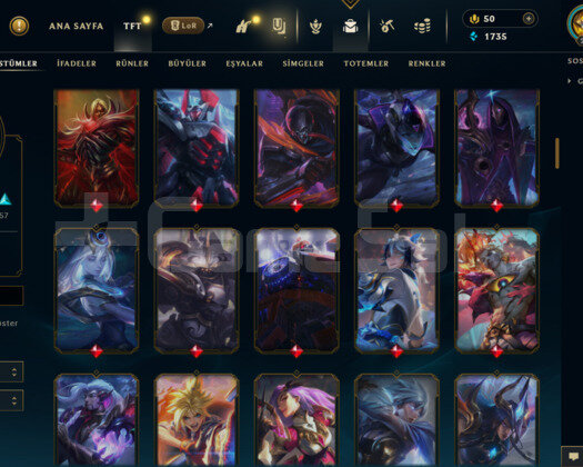 EUW- 264 LEVEL - 123 SKİN - 130 HERO MAİL DEĞİŞEN