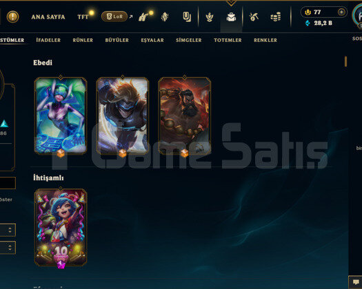EUW 274LVL-244SKIN-TEL NOSUZ-MAİL DEĞİŞEN-FUL HERO