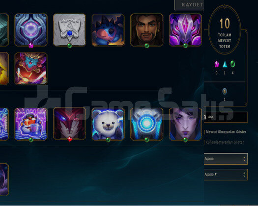 TR2019  H.M 133LVL  YÜKSEK MMR PLAT3 32SKIN 93HERO