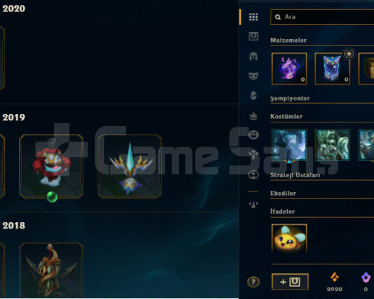 TR 96 SEVIYE 21 SKIN 53 HERO HANDMADE UNRANKED ACC