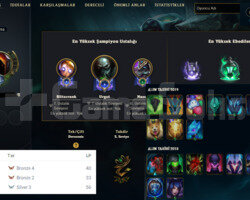 TR 96 SEVIYE 21 SKIN 53 HERO HANDMADE UNRANKED ACC