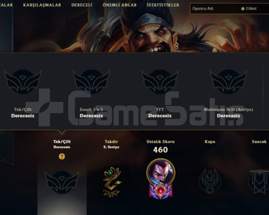 TR 120SV 2013 KAYIT 165 HERO 70 SKIN RARE UNRANKED