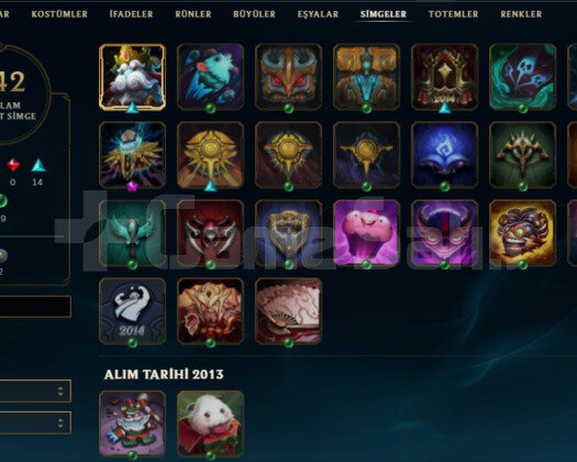 TR 120SV 2013 KAYIT 165 HERO 70 SKIN RARE UNRANKED
