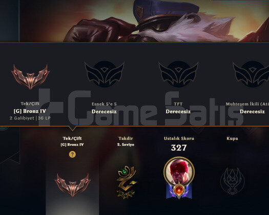 TR HANDMADE BRON4 25SKIN 75HERO 170LVL