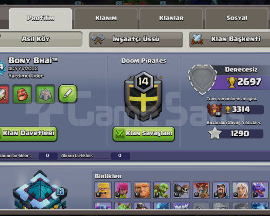 IDsiz | TH 13 | 194 LVL | Arka Planlı | 1k Taş