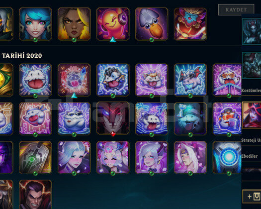 TR HANDMADE GOLD2  YÜKSEK MMR 7SKIN 44 HERO