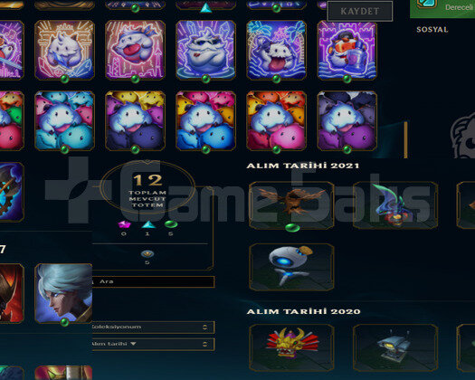 EUW HANDMADE UNRANKED 146LVL TEMİZ 13SKIN 84 HERO