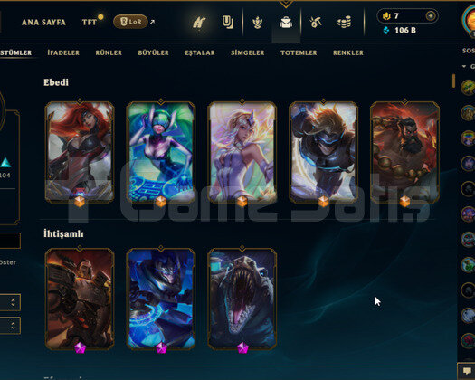 EUW 152LV 465SKIN NUMARA KAYITSIZ FULL HERO