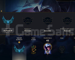 EUW HANDMADE PLAT4 9SKIN 33 HERO YÜKSEK MMR