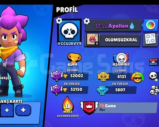 Brawl Stars 52K hesap