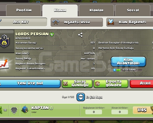 8 seviye klan