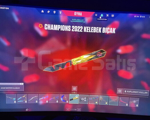 CHAMP 22 phontem ve kelebekli 63 skinli hesap