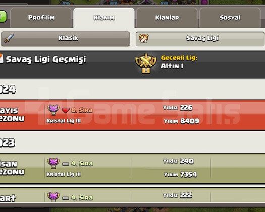 20 SEVİYE KLAN ACİL SATILIK