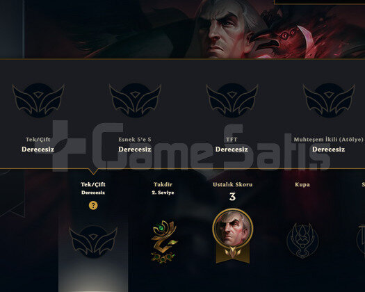 EUW 2012KURULUM NADİR SİMGELİ 30 LVL 8SKİN 58HERO