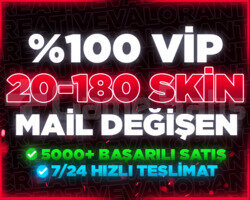 MAİL DEĞİŞEN | 20-180 SKİN GARANTİLİ RANDOM HESAP