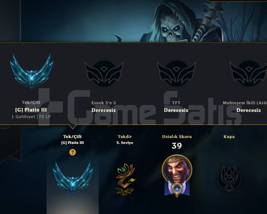 EUW PLAT3 EBEDİLİ 13SKIN 33HERO HANDMADE YÜKSEKMMR