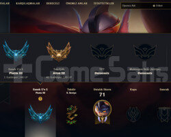 TR 16 SKIN 45 HERO PRESTIJ LEBLANCLI GOLD 3 HESAP