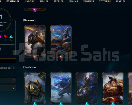 TR 2017 KURULUM 12 SKIN 28 HERO HANDMADE UNRANKED