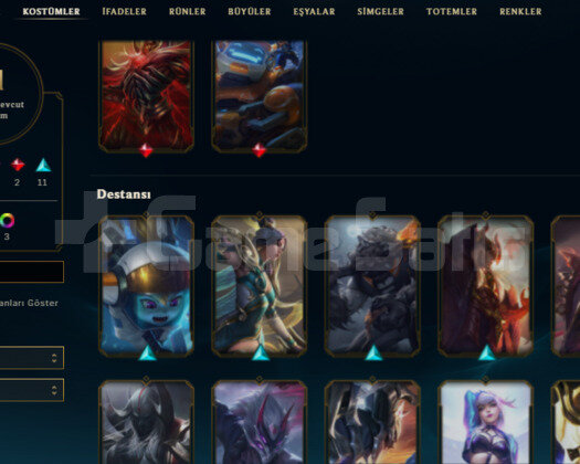 TR 21 SKIN 58 HERO HANDMADE DEMIR 2 GOBLIN HESAP